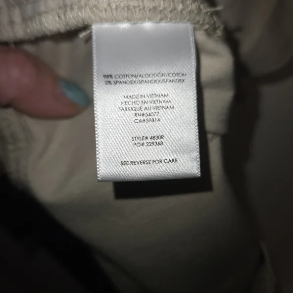 Cabi Beige Corduroy Wide-Leg Pants - Picture 6 of 6